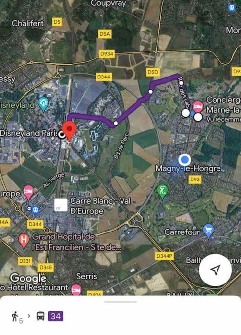 Duplex Moderne 8Per&3Ch&10 Min Disney&Parking Free Magny-le-Hongre Dış mekan fotoğraf